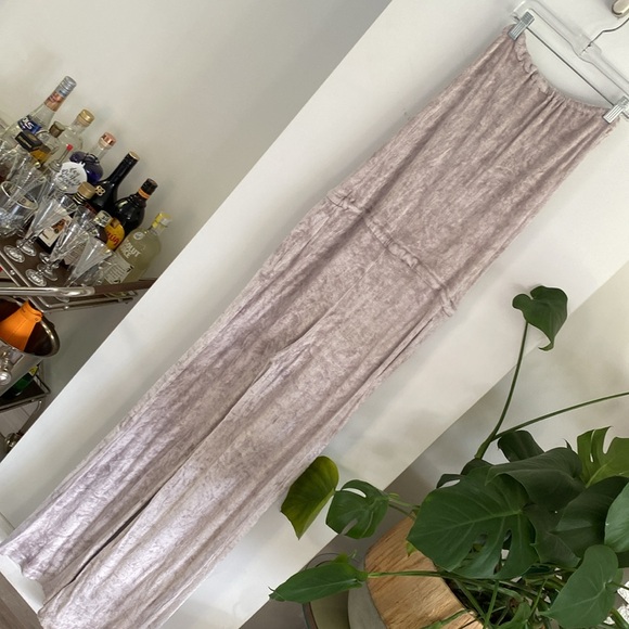 MELISSA ODABASH bandeau jumpsuit velour terry cloth S - Picture 3 of 5